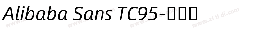 Alibaba Sans TC95字体转换